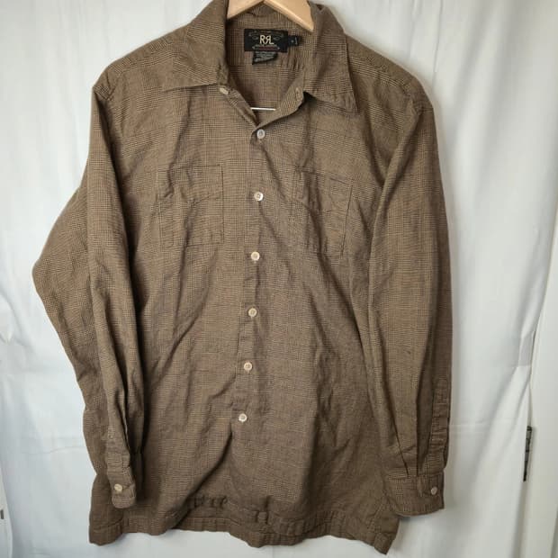 RRL 더블알엘 투포켓 체크 워크 셔츠