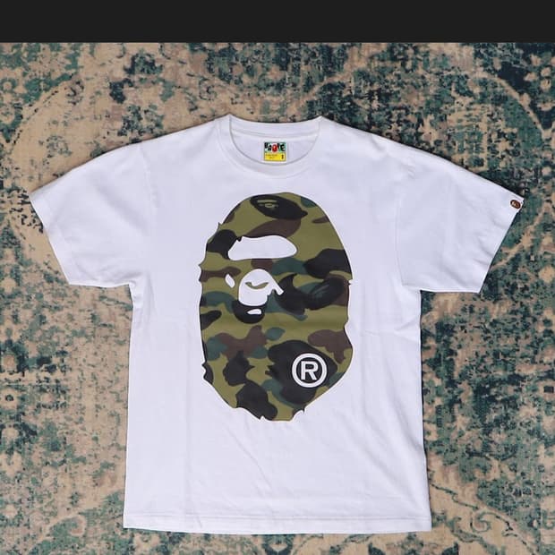 Bape 베이프 자이언트 카모 반팔티 M