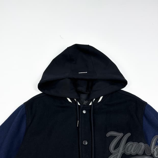 MLB 뉴욕양키스 모직 블랙 바시티 자켓 (S 여성추천)