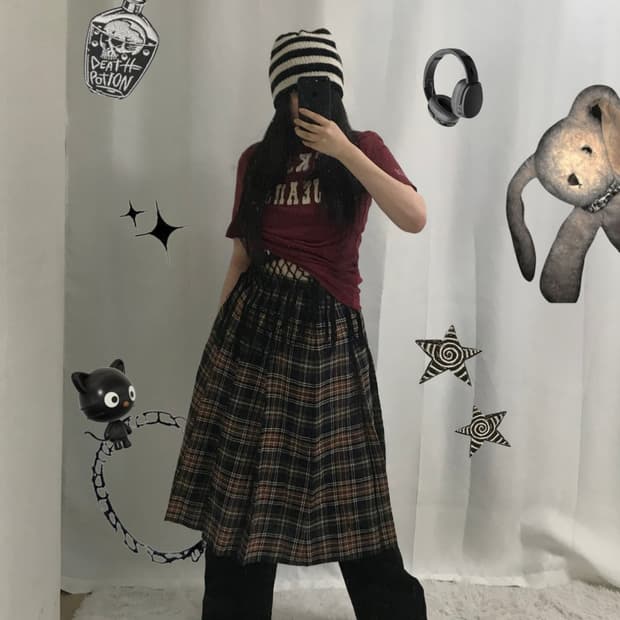 Y2k punk rock look style set
