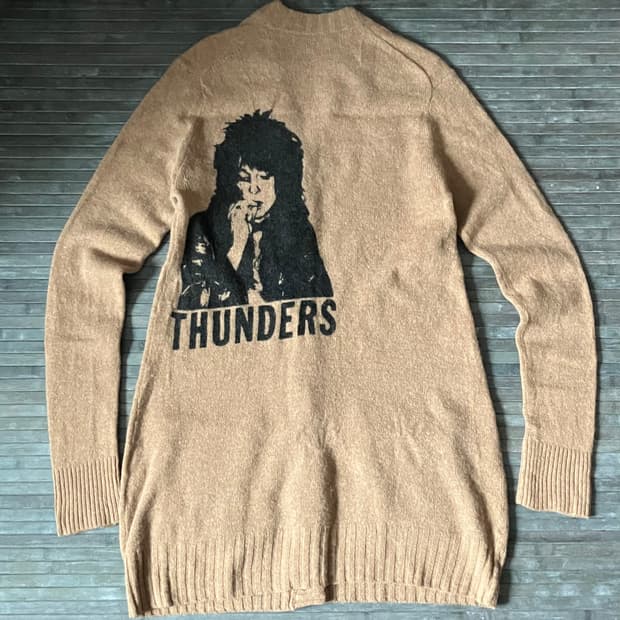 Johnny thunders rams knit cardigan