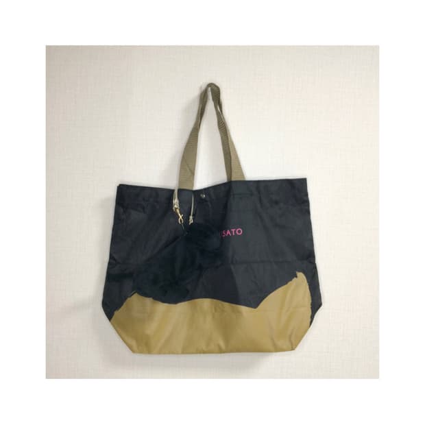 츠모리 치사토 네코 파우치 & 네코 페이스 토트백 세트