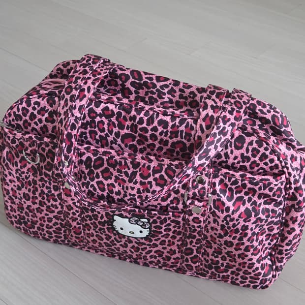 아베일 호피키티 갸루 스타일 빅가방