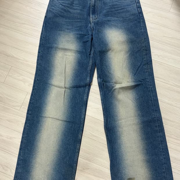 세터 와이드 워싱 데님