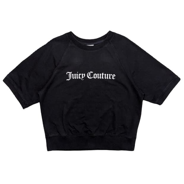 JUICY COUTURE 코튼 티셔츠 블랙