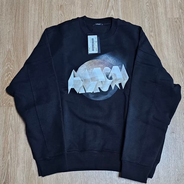 [새상품] 알레그리 23FW 블랙 맨투맨 오버핏