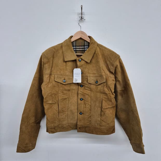 버버리 스웨이드 브라운 자켓 여성 M