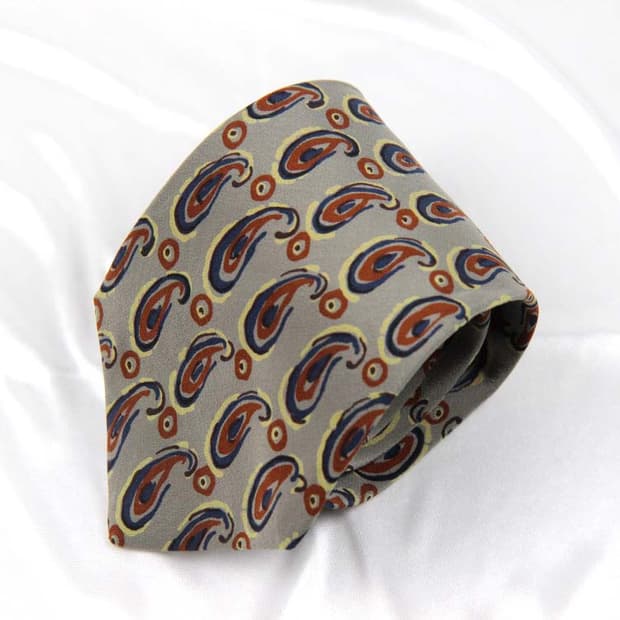 발렌티노 8.7cm A+등급 페이즐리 남자 명품 넥타이