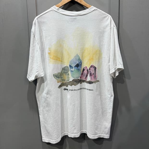 L 스투시 Stussy 하이어 스테이트 크리스탈 반팔 티셔츠