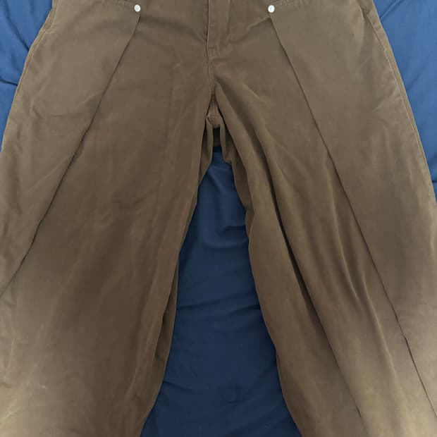 브라운 와이드 팬츠