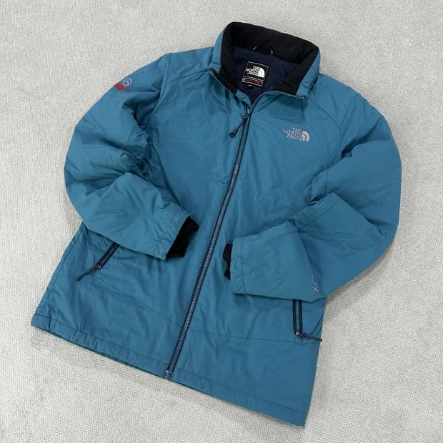 노스페이스 써밋 패딩 자켓 블루 여성용 m