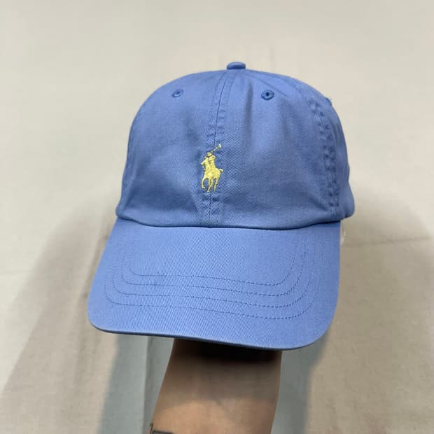 폴로 랄프로렌 치노 볼캡 모자 스카이블루
