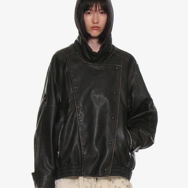 파르티멘토 우먼 빈티지 봄버 자켓 _ 다크브라운