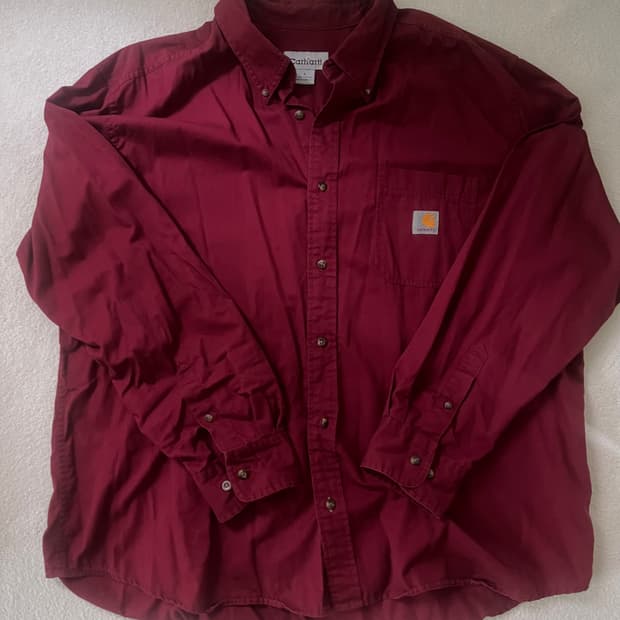 칼하트 셔츠 와인색상 L