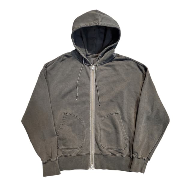 오리지널가먼츠 피그먼트 다잉 후드집업 (M)