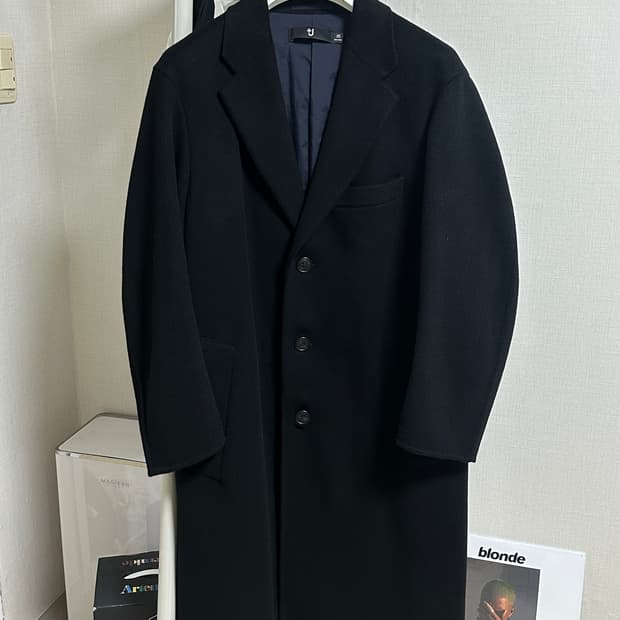 유니클로 +J 캐시미어블렌드 체스터코트 질샌더