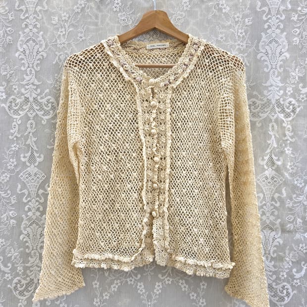 핸드메이드 크로쉐 가디건