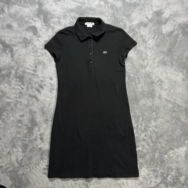라코스테 블랙 피케 원피스