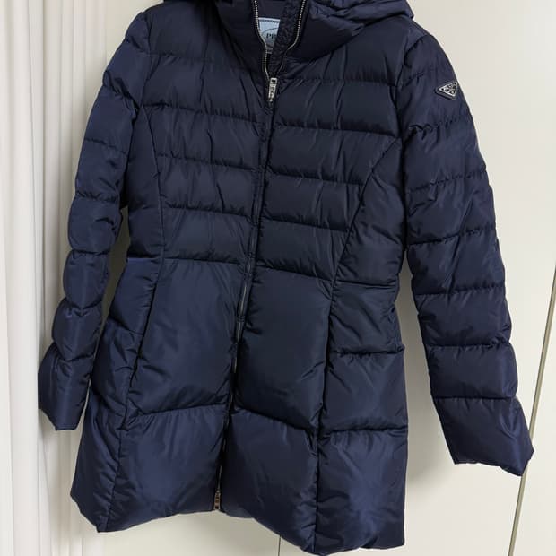 프라다 나일론 여성 롱패딩