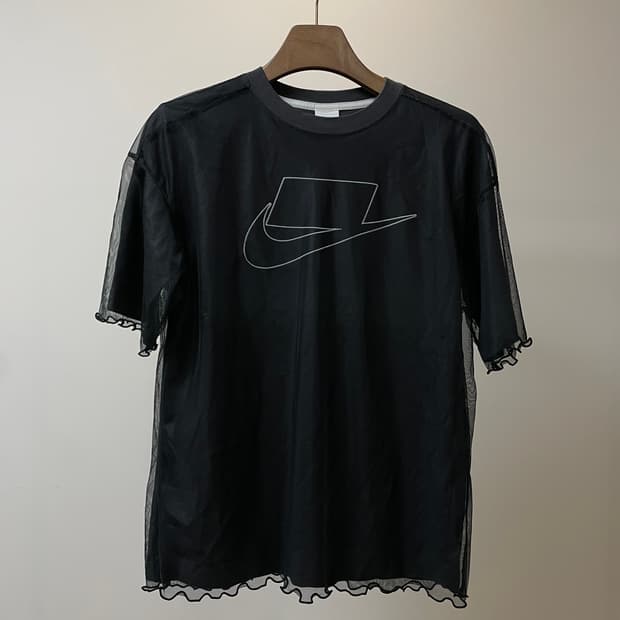 (S) Nike나이키 시스루 레이어드 반팔 티셔츠
