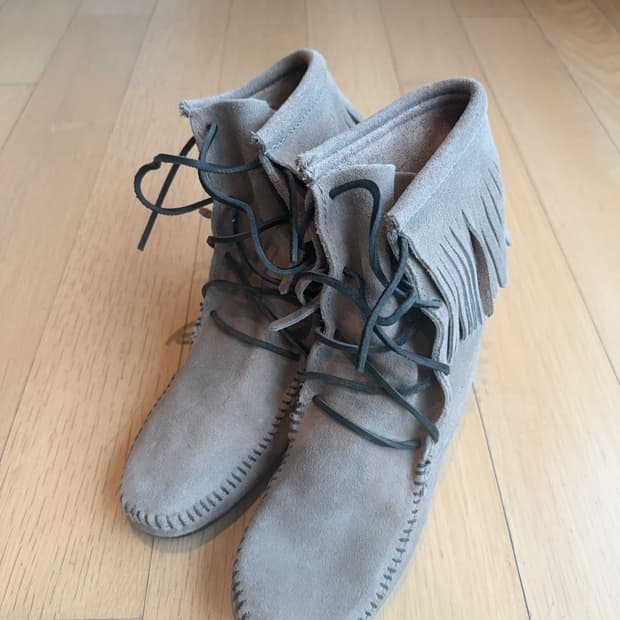 미네통카 레이스업 7사이즈