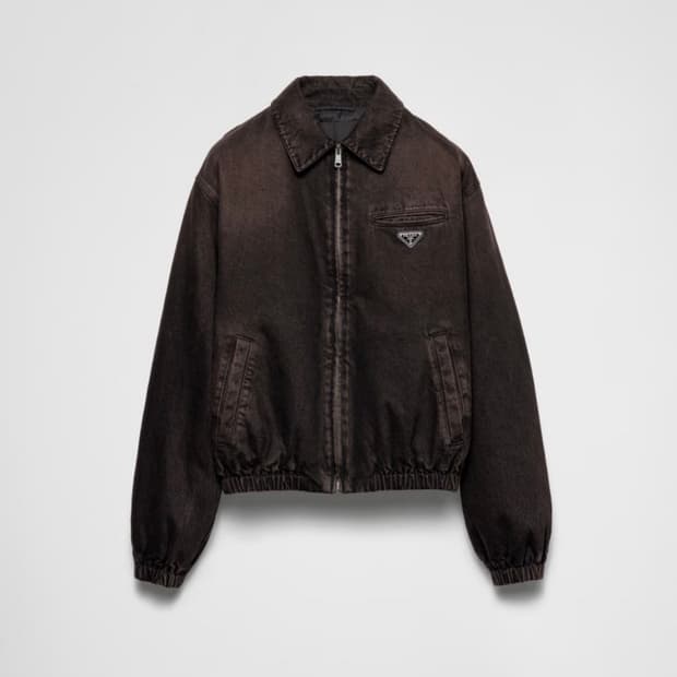 프라다 블루종 데님 자켓 L 사이즈 삽니다