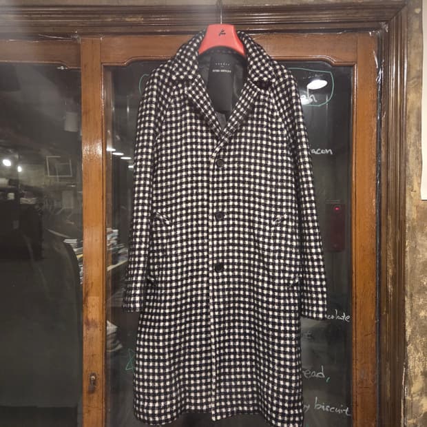 산드로 트위드 래글런코트 