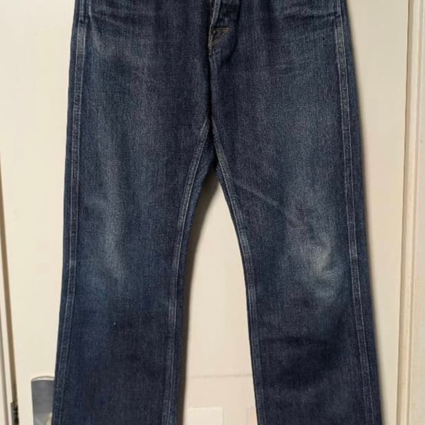 Old joe 신치백 트라우저 데님