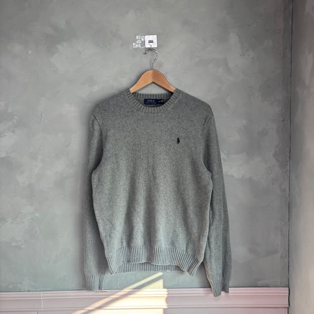 폴로 랄프로렌 라운드넥 니트 그레이