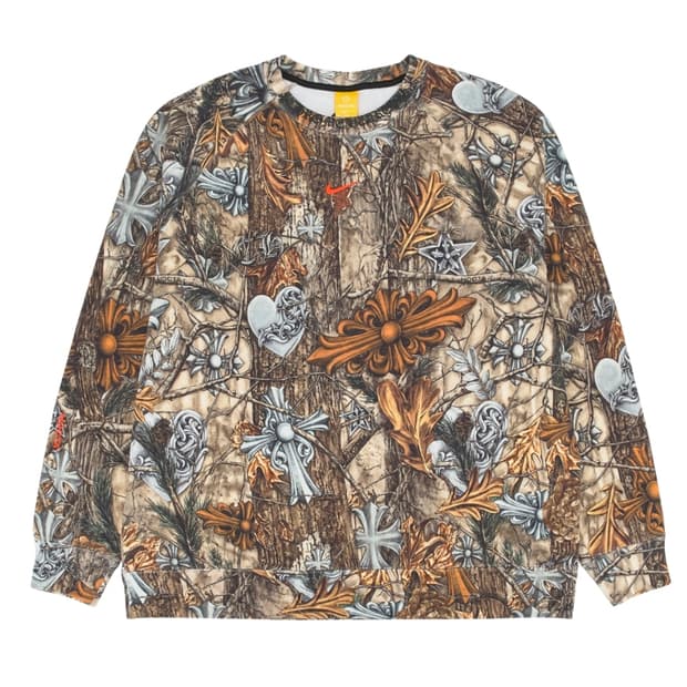 [XL] 크롬하츠 X 녹타 크루넥 스웨트셔츠 맨투맨 리얼트리 카모