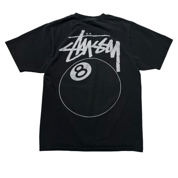 스투시 8볼 반팔 티셔츠 블랙