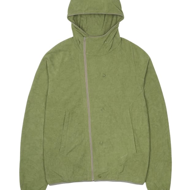 (2) 산산기어 버튼 플리스 재킷 그린