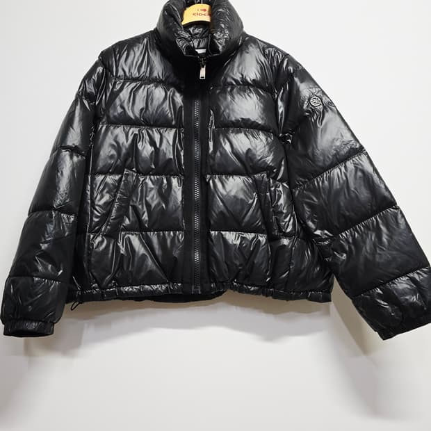 칼라거펠트 블랙 푸퍼 구스다운패딩 자켓