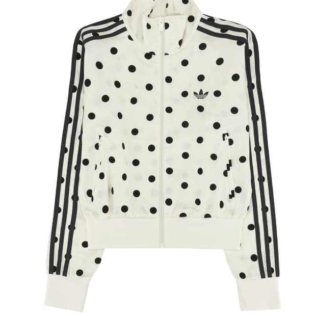 아디다스 오리지널스 새틴 폴카 닷 트랙 탑 오프 화이트 S사이즈