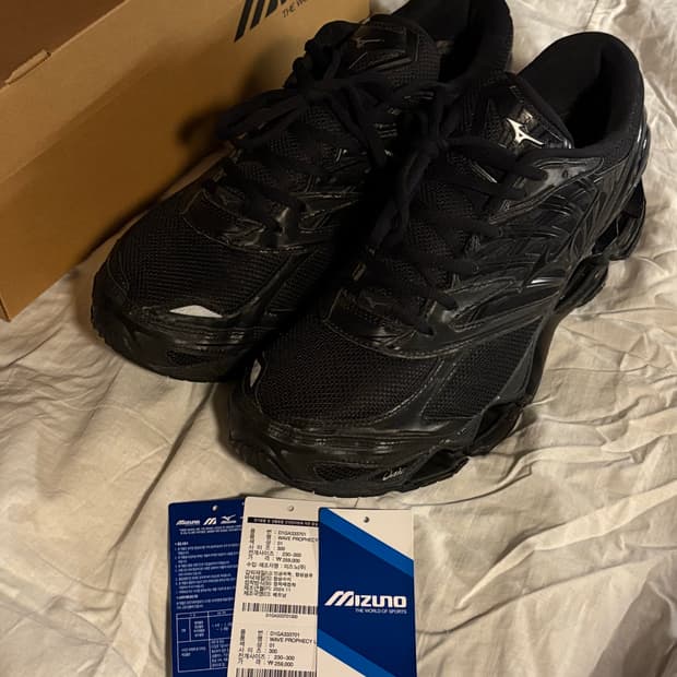 미즈노 웨이브 프로페시 LS 올블랙 300