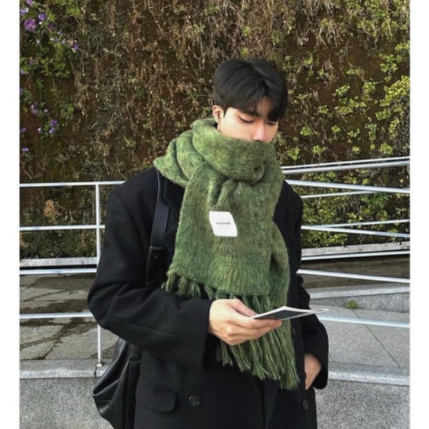 브러쉬 니트 머플러 목도리