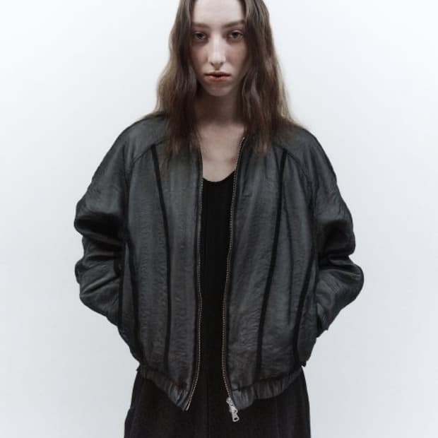 인사일런스 더블 레이어드 플러피 점퍼 블랙