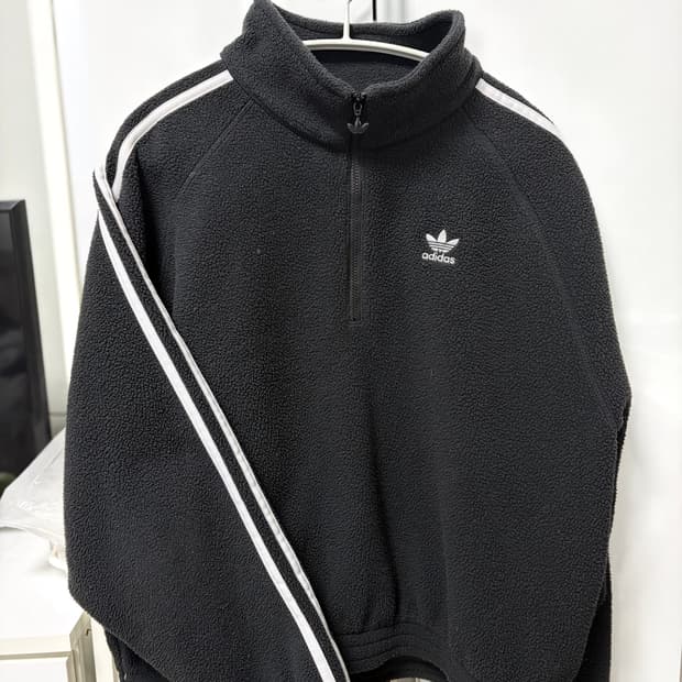 (무배) 아디다스 뽀글이 반집업