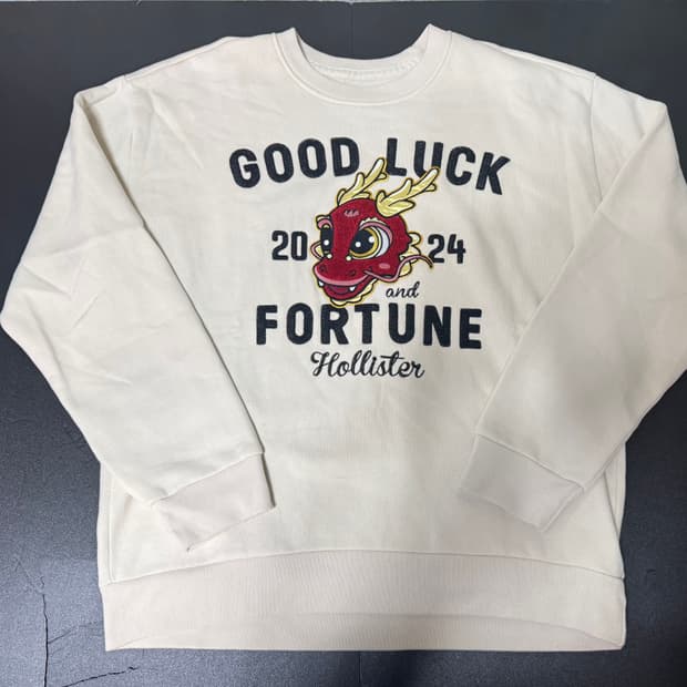 홀리스터 굿 럭 포춘 맨투맨