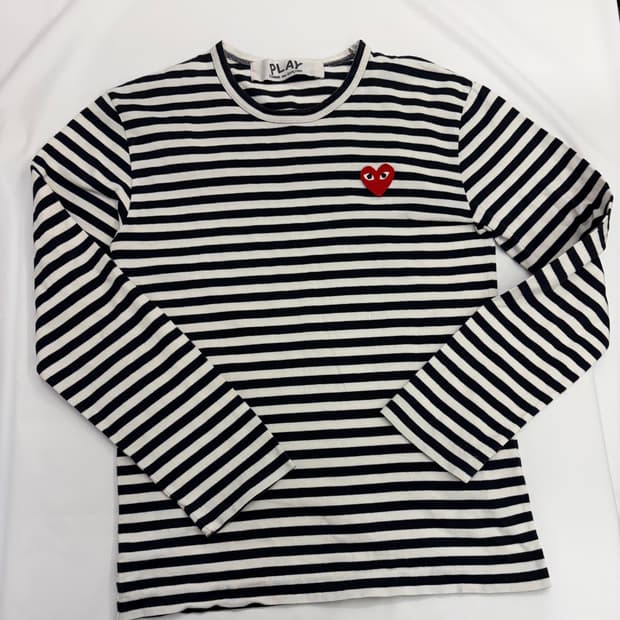 [S] 꼼데가르송 스트라이프 긴팔티 롱슬리브