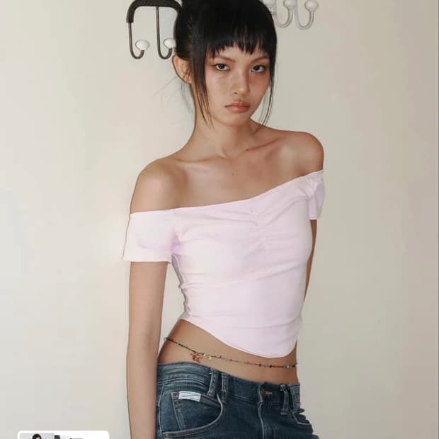 플리즈노팔로우 아벨탑 핑크