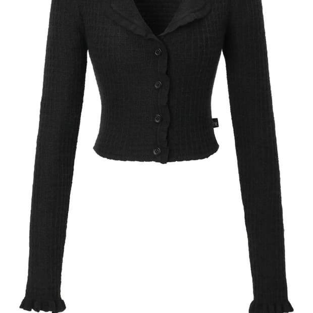 쓰리타임즈 mew knit 세트 블랙 