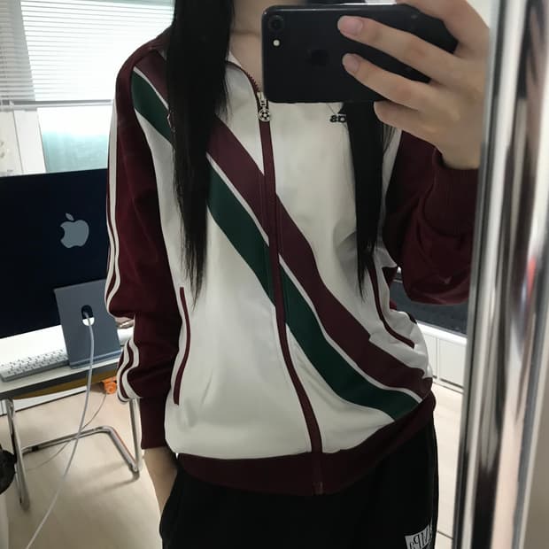 아디다스 버건디 져지 플루미넨시FC 트랙탑