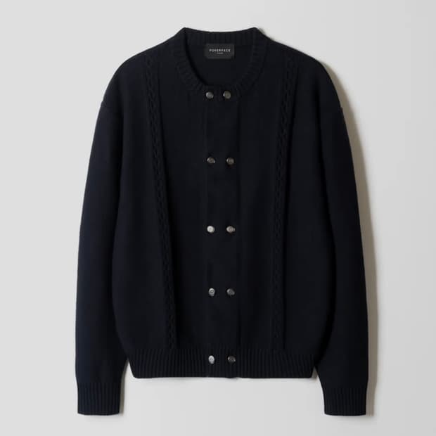 포커페이스 BELLO CARDIGAN DARK NAVY