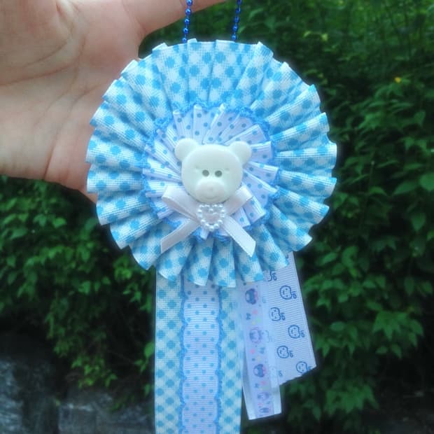 스카이블루 곰단추 로제트 🐻