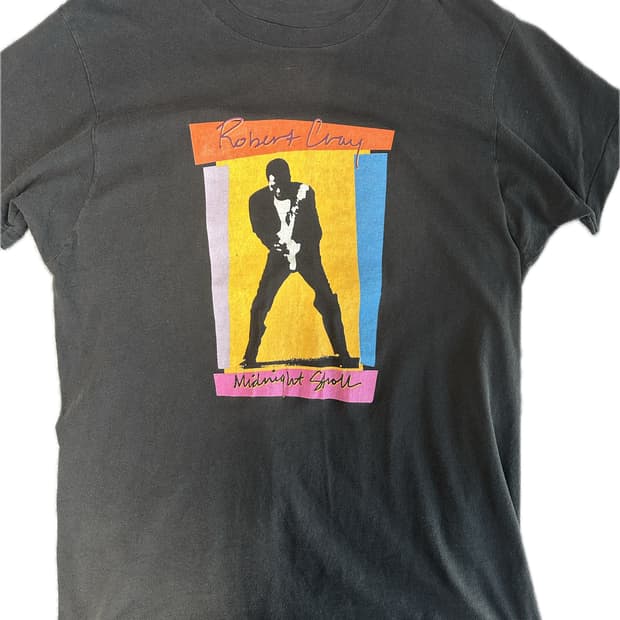 1990년 빈티지 밴드 투어 티셔츠 로버트 크레이