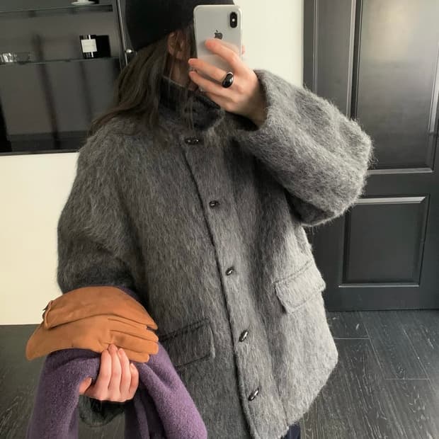 도매택 마레 샤기하프코트