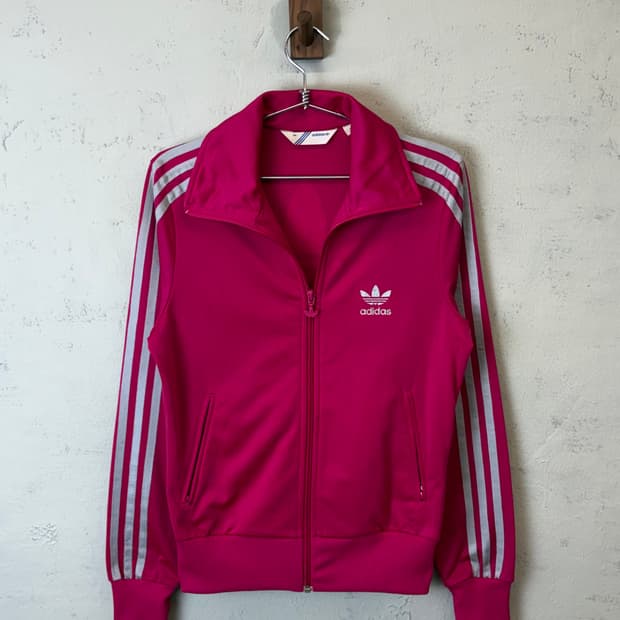 아디다스 파이어버드 삼선 트랙탑 핑크 져지