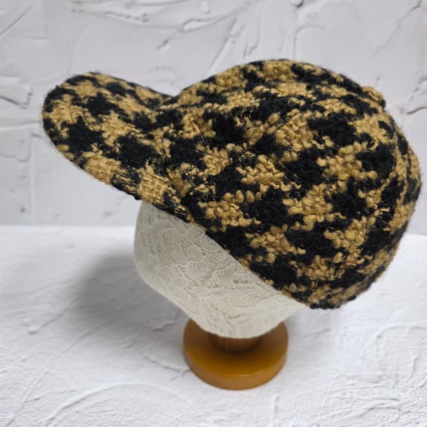 MSGM 여성 버진 울  하운드투스 캡모자