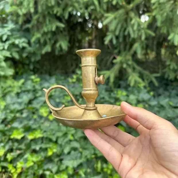 독일)빈티지 브라스 촛대